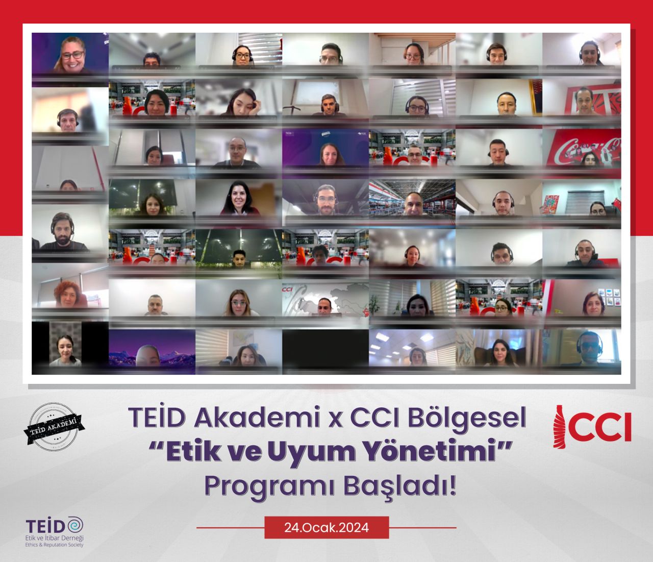 TEİD Akademi – TEID Academy x Coca-Cola İçecek “Kurumsal Etik ve Uyum Yönetimi” Eğitim Programı Başladı!